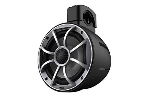 wet sounds Wet Sounds Recon 6 POD-B - Wet Sounds 6.5 Inch Coaxial Tower Speakers, Black with Silver XS Grilles (Pair) (Renewed)