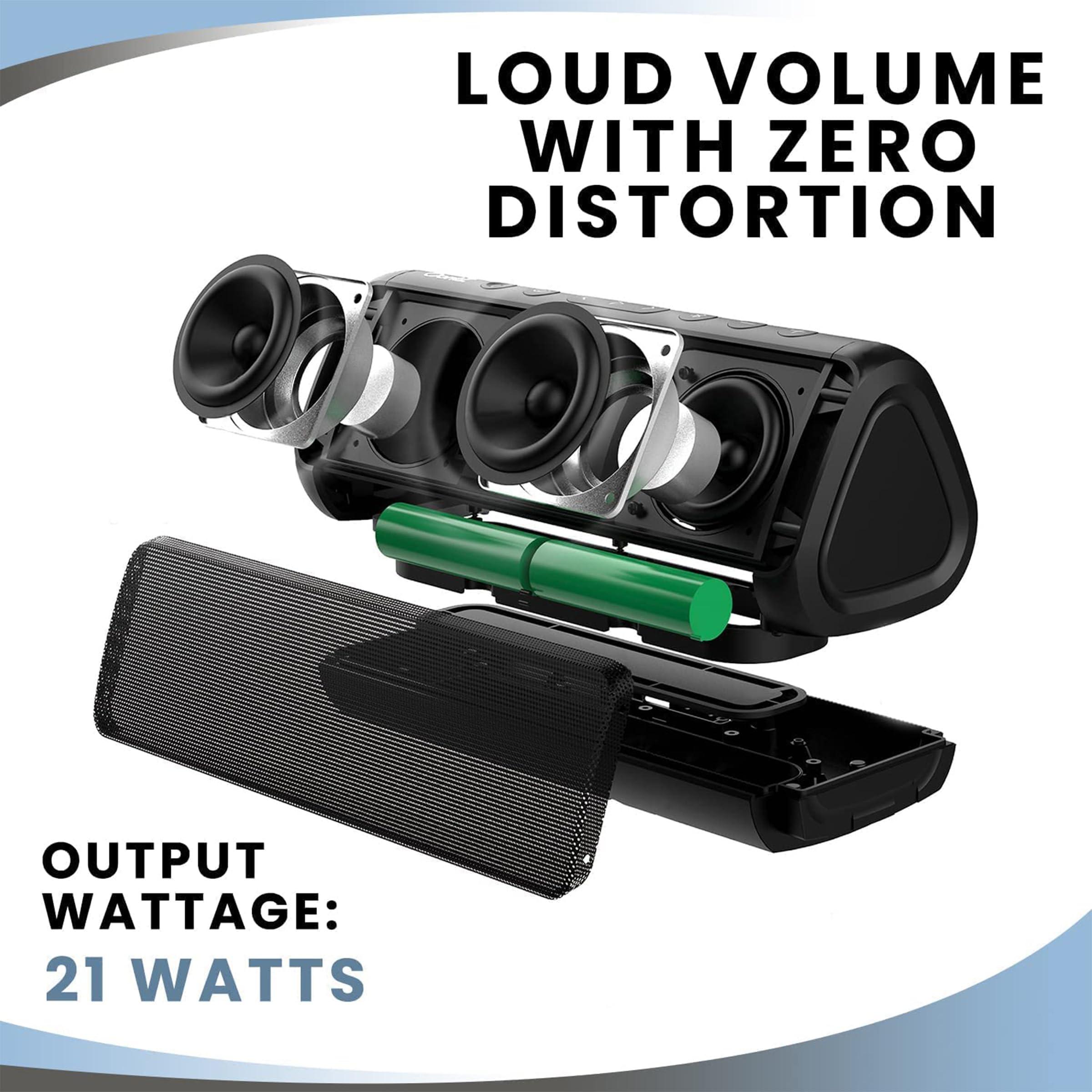 Cambridge Soundworks Cambridge Soundworks OontZ PRO Dual Bluetooth Speaker, 21-Watts Louder Volume, Exceptional Sound & Bass, 100ft Wireless Range, Waterproof