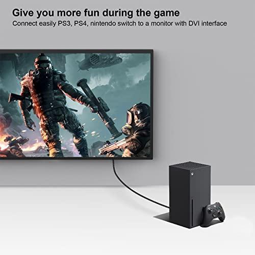 BENFEI BENFEI DVI to HDMI, Bidirectional DVI (DVI-D) to HDMI Male to Female Adapter with Gold-Plated Cord 4 Pack