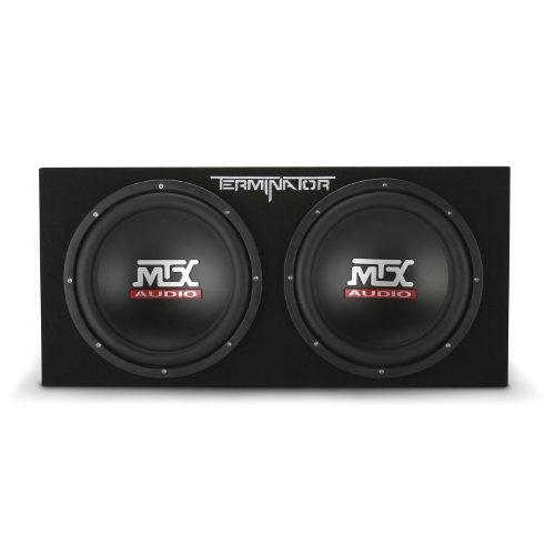 MTX MTX Audio TNP212D2 Terminator Power Pack Subwoofer System - Set of 2,BLACK