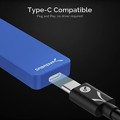 SABRENT SABRENT 2TB Rocket Nano External Aluminum SSD (Blue) (SB-2TB-NANO-BLU)