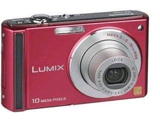 Panasonic Panasonic Lumix DMC-FS20R 10MP Digital Camera with 4x Wide Angle MEGA Optical Image Stabilized Zoom (Red)