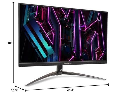 acer Acer Predator XB273U V3bmiiprx 27" WQHD 2560 x 1440 Gaming Monitor | AMD FreeSync Premium | Agile-Splendor IPS 400 | Up to 180Hz Refresh Rate | Up to 0.5ms | Eyesafe 2.0 | Display Port & 2 x HDMI 2.0