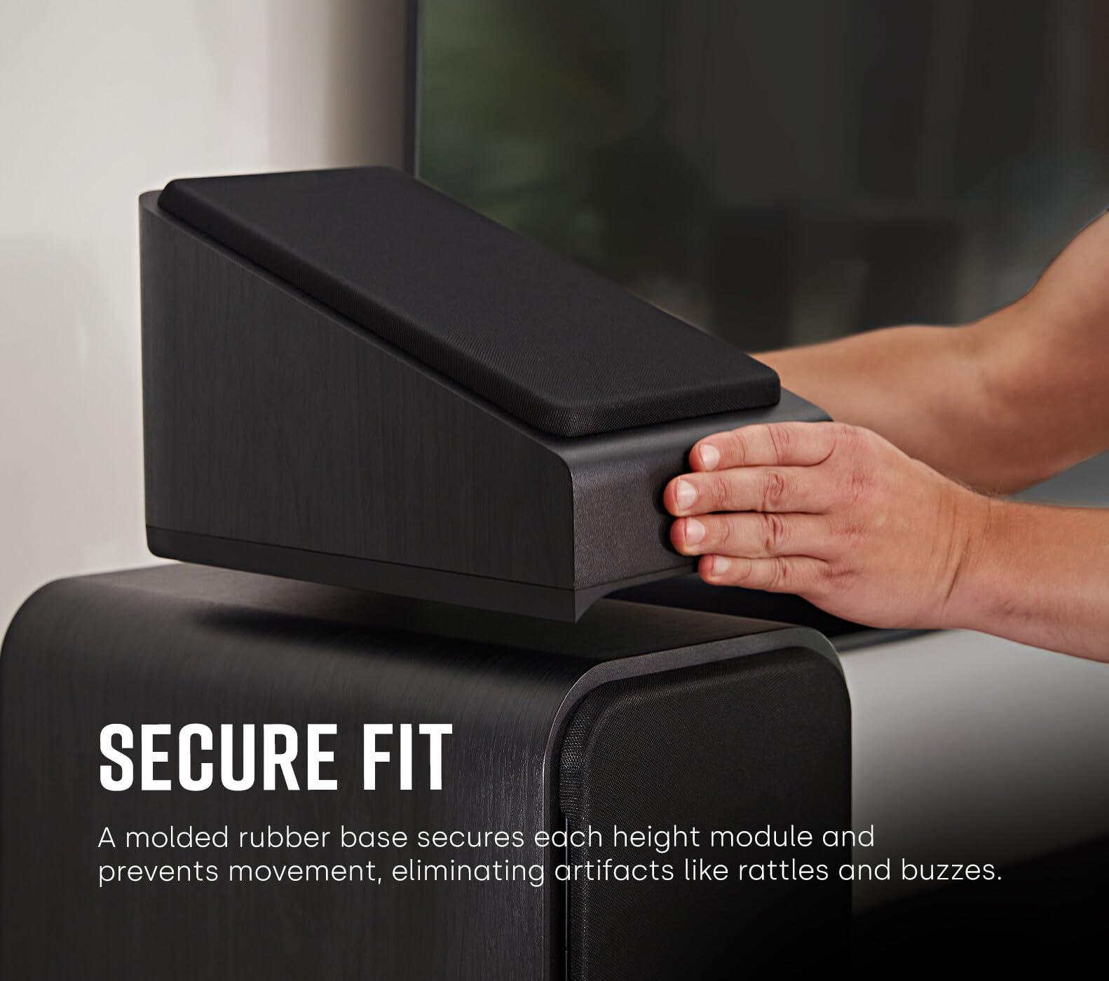 Polk Audio Polk Signature Elite ES90 Height Module Speaker (Pair) for Immersive Overhead Sound, Terylene Dome Tweeter, Mica-Fortified Polypropylene Midrange Woofer, Dolby Atmos, DTS:X, & IMAX Enhanced, Walnut