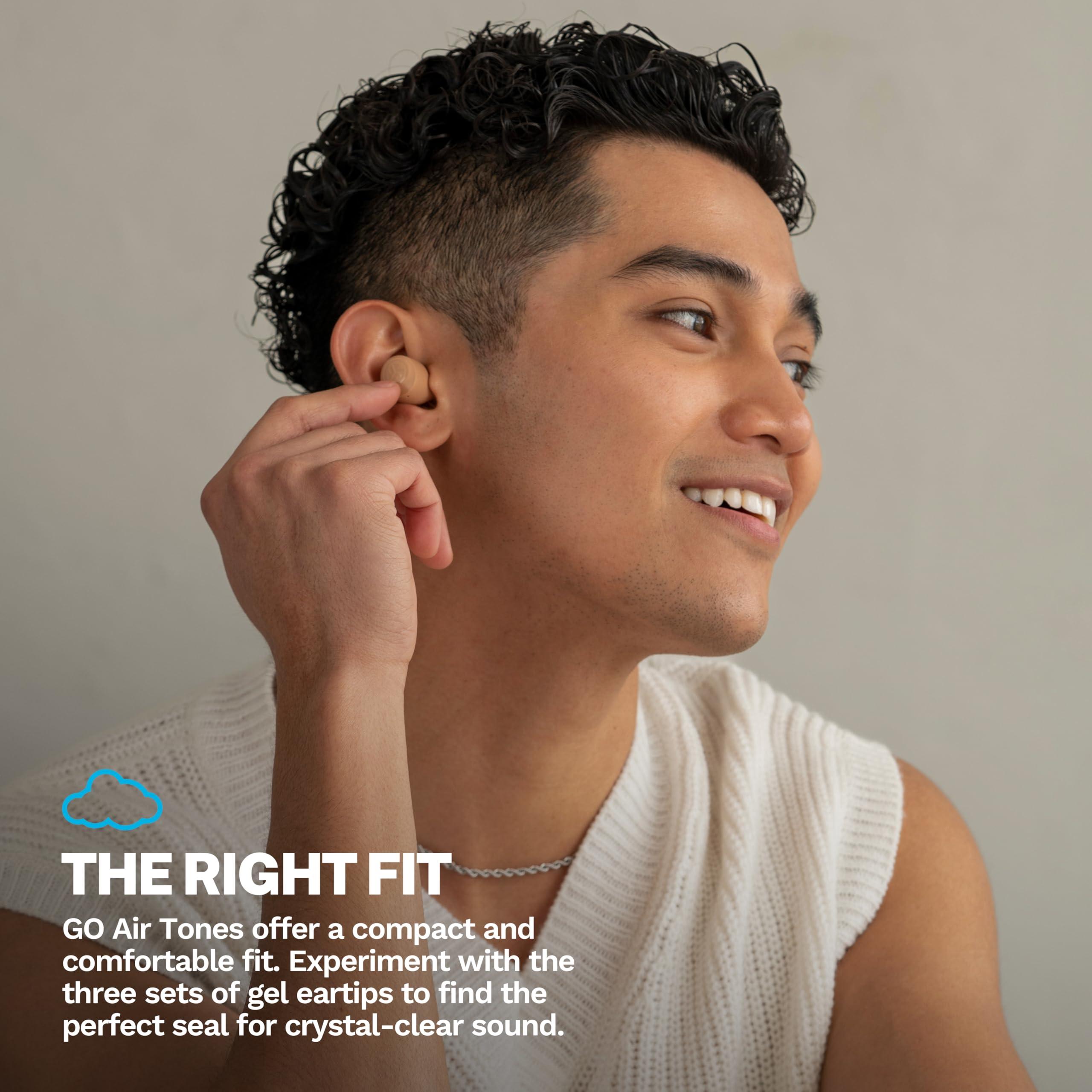 JLab JLab Go Air Tones+ True Wireless Earbuds Designed with Auto On and Connect, Touch Controls, 32+ Hours Bluetooth Playtime, EQ3 Sound, and Dual Connect, Natural Earthtone Color (728 N)