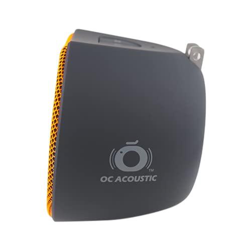 OC Acoustic OC Acoustic Newport Plug-in Outlet Speaker with Bluetooth 5.1 and Built-in USB Type-A Charging Port (Orange/Black)