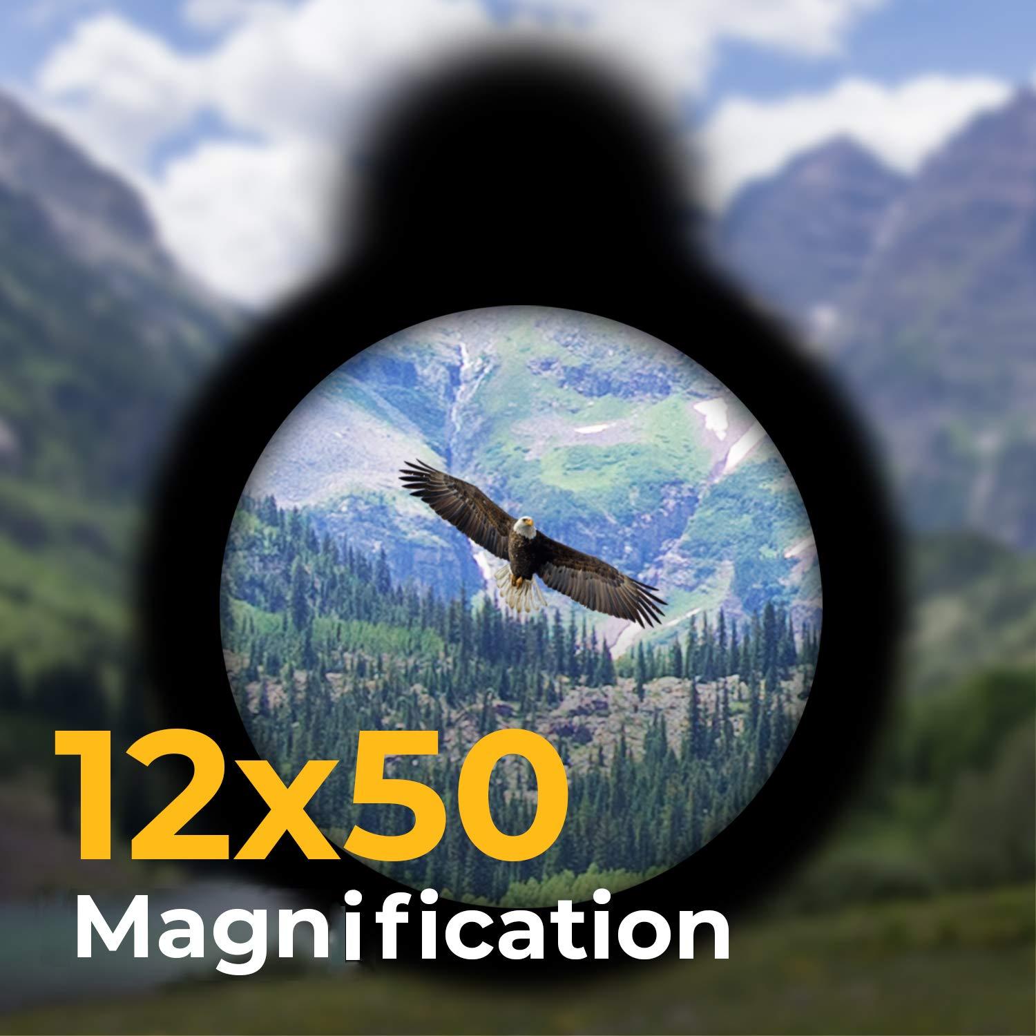 Wingspan Optics Wingspan Optics Explorer High Powered 12X50 Monocular. Bright and Clear. Single Hand Focus. Waterproof. Fog Proof. For Bird Watching, or Watching Wildlife. Daytime Use. Formerly Polaris Optics