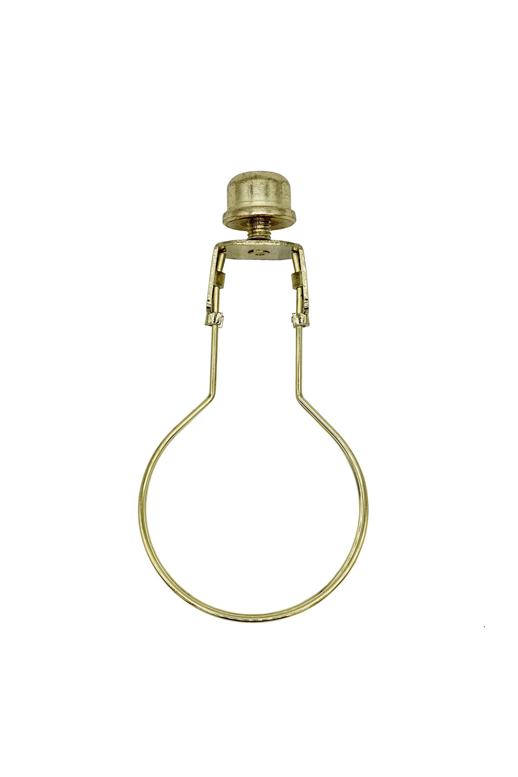 Creative Hobbies Creative Hobbies Lamp Shade Light Bulb Clip Adapter Clip on with Shade Attaching Finial Top - Gold