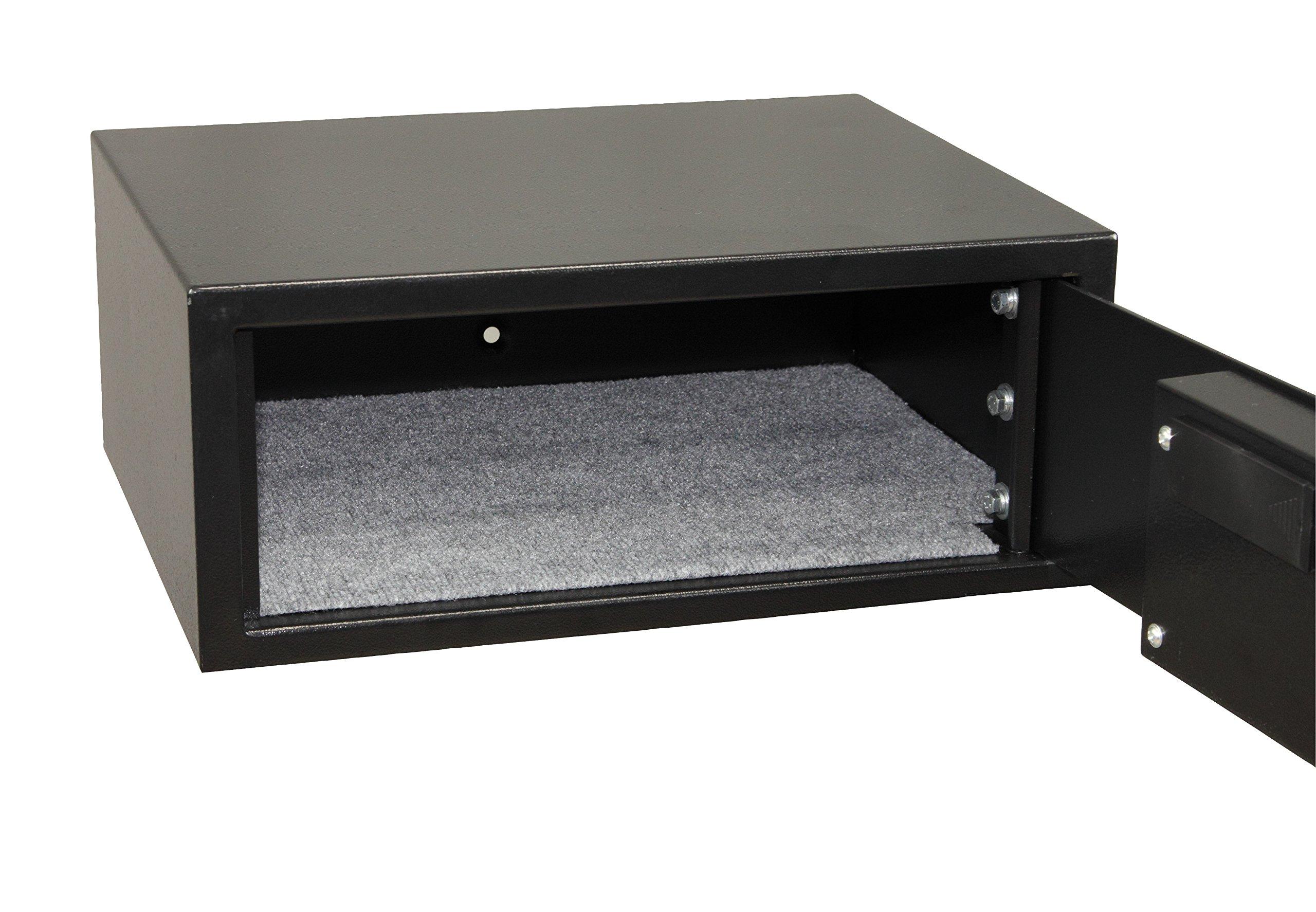 Honeywell Safes & Door Locks Honeywell Safes & Door Locks - Hotel Room Style Safe Box with Digital Lock - Fits 17\" Laptop - LED Display Panel - Low Profile Steel Security Personal Safe for Money - 1.14 Cubic Feet - Black - 5105DS