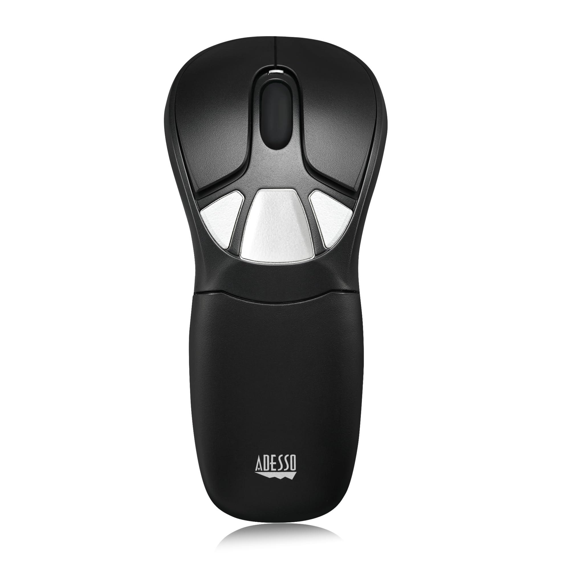 Adesso Adesso Wireless Air Mouse and Keyboard Combo, Rechargeable, Desktop Mouse and Presentation Remote with Customizable Buttons & Hand Gestures for TV, Projector, CCTV, Presentation WKB-5300CB