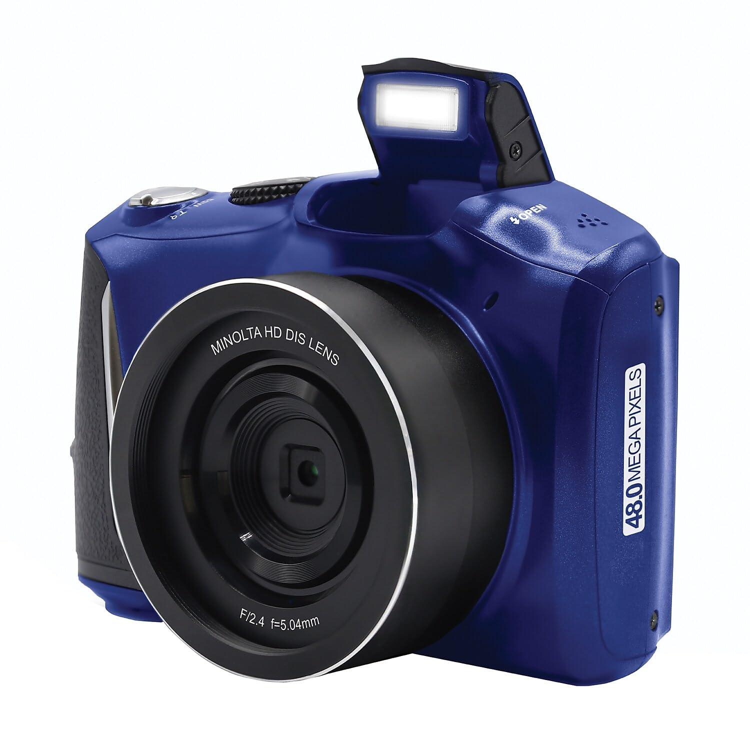 Minolta Minolta MND50 48 MP / 4K Ultra HD Digital Camera (Blue)