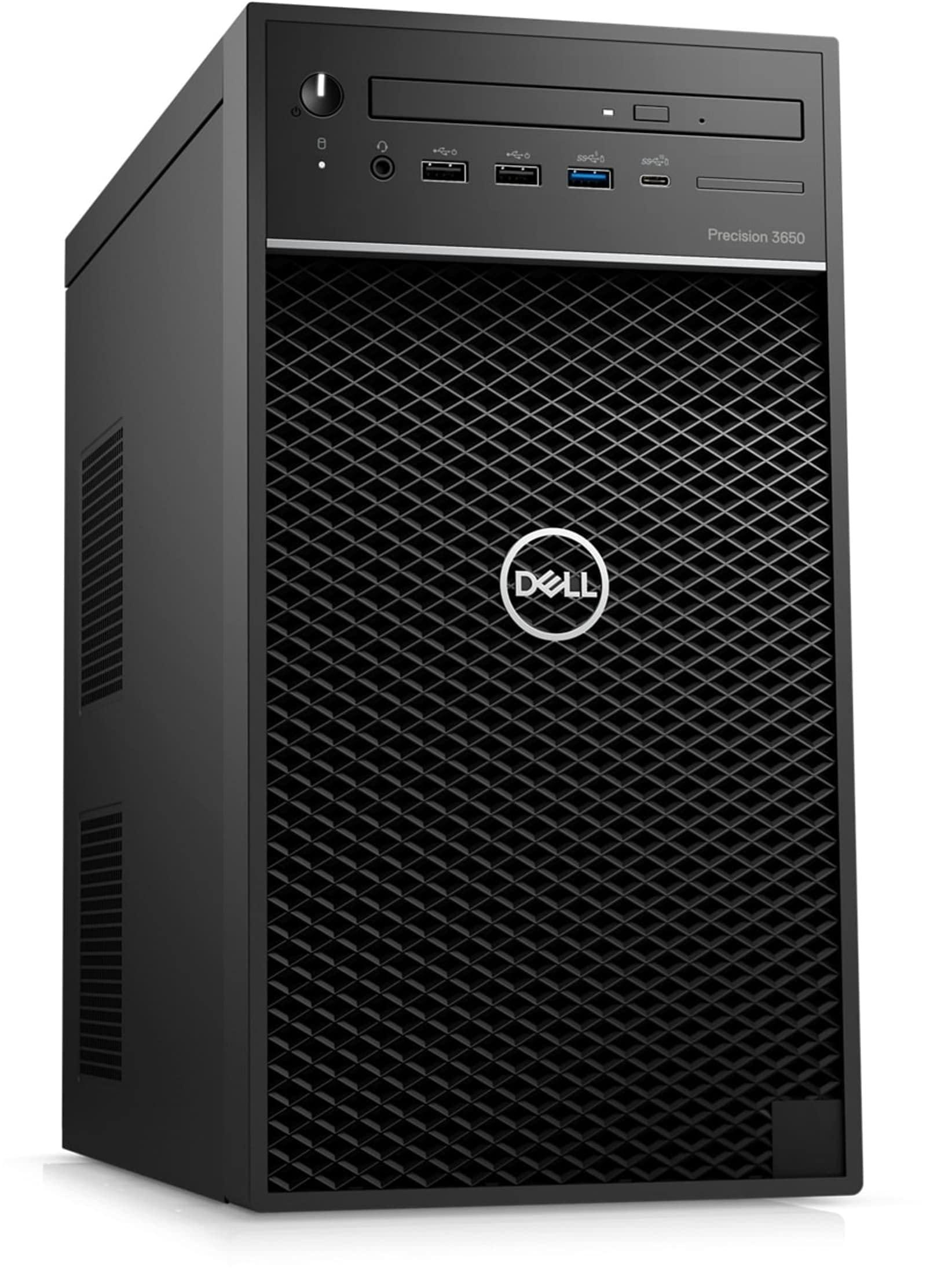 Dell Dell Precision T3650 Workstation Desktop | Core i7-10700 - 1TB SSD Hard Drive - 32GB RAM - AMD Radeon PRO WX 3200 | 8 cores @ 4.8 GHz - 4GB GDDR5 Win 11 Pro Black (Renewed)