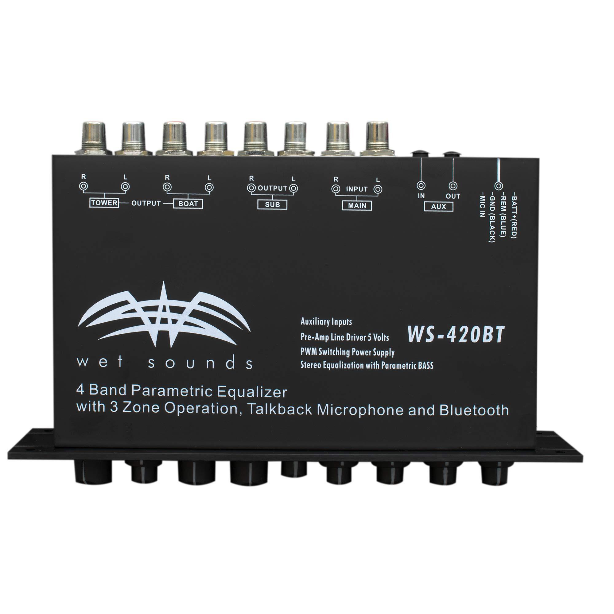 wet sounds Wet Sounds WS-420 BT Marine Audio Multi Zone Equalizer w/ BT