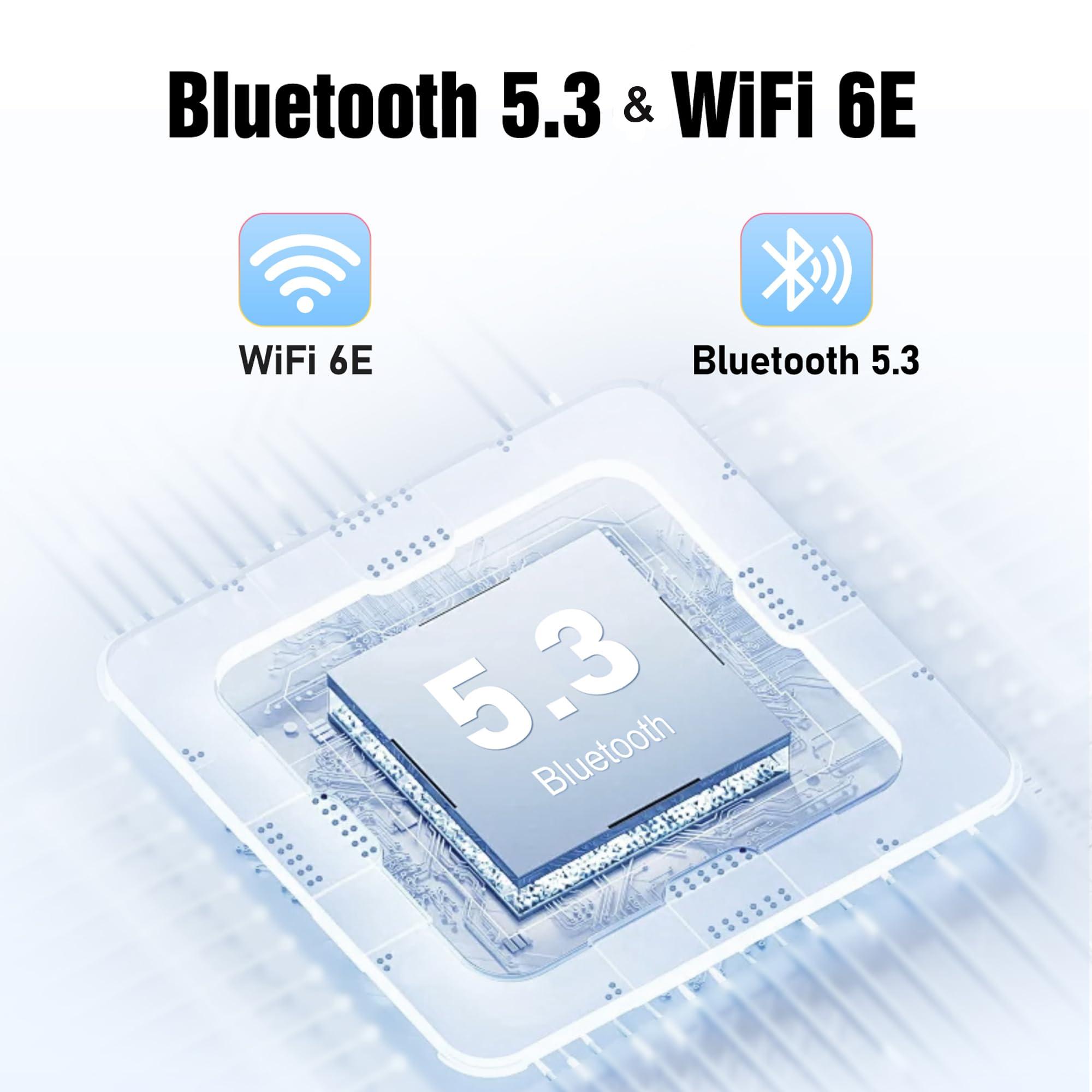 Dozlzyp 4K HD Mini Gaming PC Windows 11 Pro, AMD Ryzen 9 6900HX, 4* USB, 2* HDMI, Type-C USB4.0, 2* Lans 2.5G, Desktop Mini Computer, Wi-Fi 6E BT5.3, 64GB DDR5 1TB PCIe