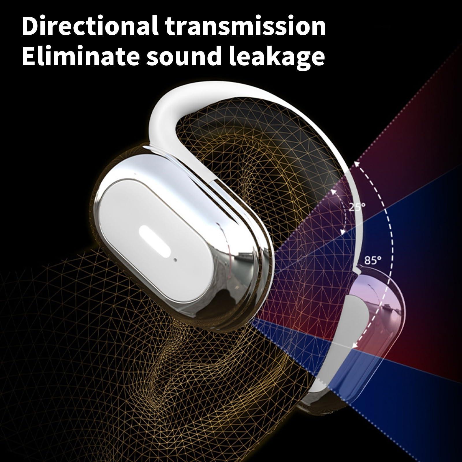 Generic Wireless Bluetooth Earphones with Led Display Charging Case & Earhook Bluetooth 5.4 Bluetooth Headphones Sport Ear Buds USB Fast Charging Over Ear Buds Wireless Earbuds Headset