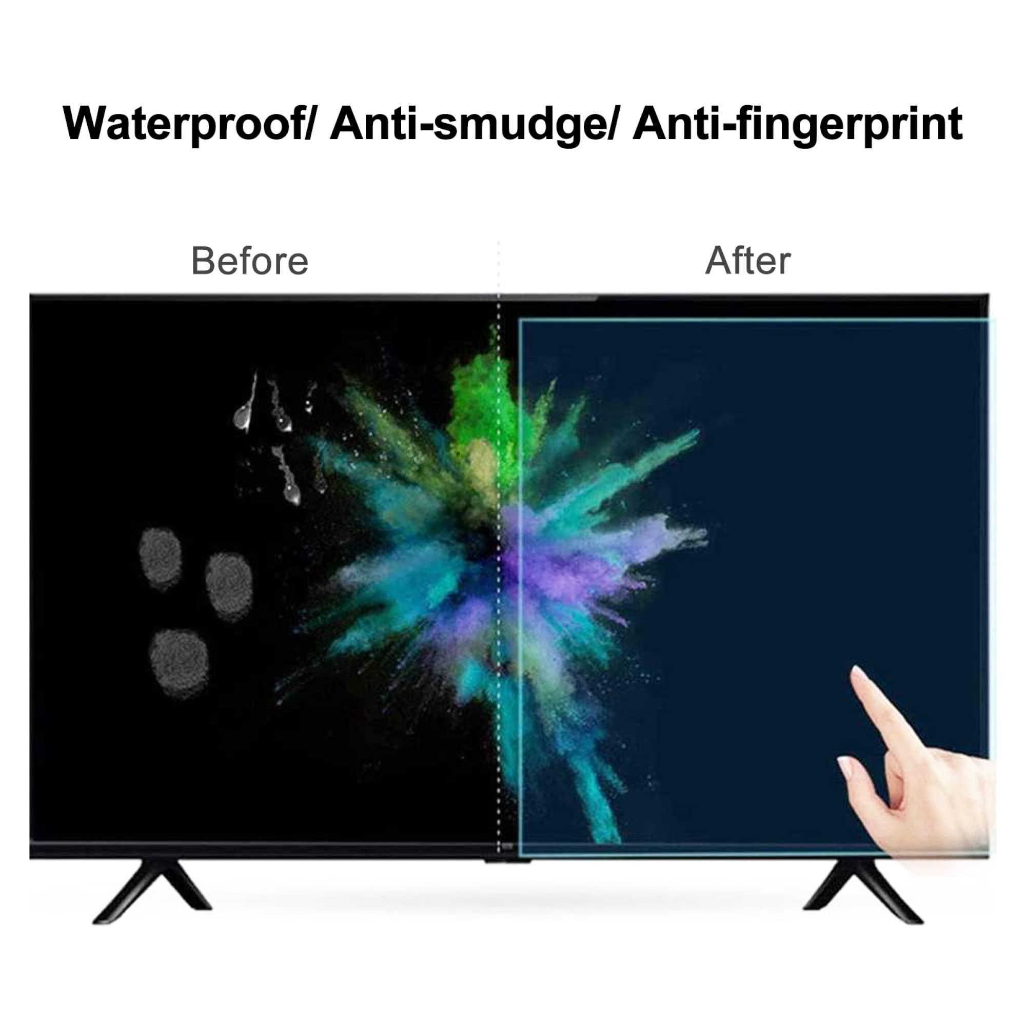 JQZWXX JQZWXX 43-60 Inch TV Screen Protector Anti Blue Light Blocking Screen Filter, Anti Radiation Anti Scratch Relieve Eye Fatigue for Samsung, Hisense, Sony, LG, TCL, No Bubbles / 60in1327x749mm