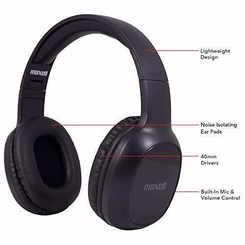 Maxell Maxell 199793 Bass 13 Bluetooth On-Ear Headphones with Microphone, Black