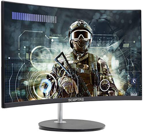 Sceptre Sceptre Curved 24-inch Gaming Monitor 1080p R1500 98% sRGB HDMI x2 VGA Build-in Speakers, VESA Wall Mount Machine Black (C248W-1920RN Series)