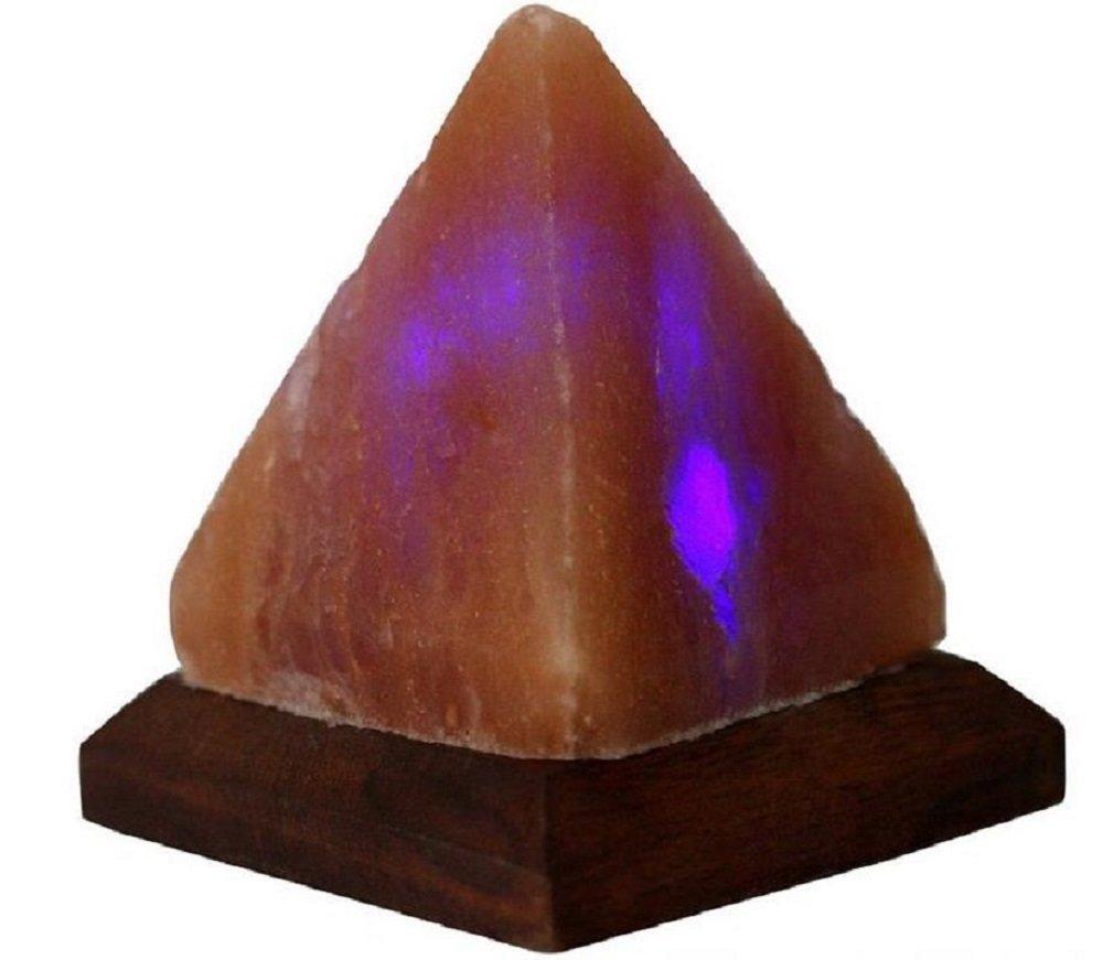 weget weget Himalayan Salt lamp Pyramid USB Multi-Colour Desk lamp