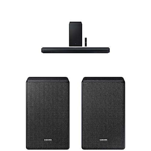 SAMSUNG SAMSUNG HW-Q700C 3.1.2ch Soundbar w/Wireless Dolby Audio, Q-Symphony, SpaceFit Sound Pro, (Newest Model) w 9500S Wireless Rear Speaker Kit (2021 Model)