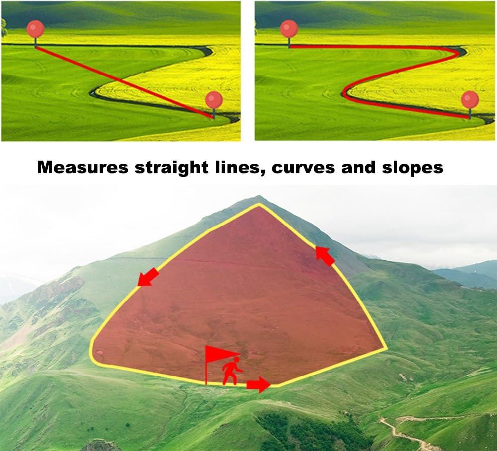 DirectNine Basics DirectNine Basics Land Surveying Equipment, Handheld GPS Land Meter, Professional GNSS Receiver Surveryor Tool with Color Screen for Slope Distance/Area Measurement