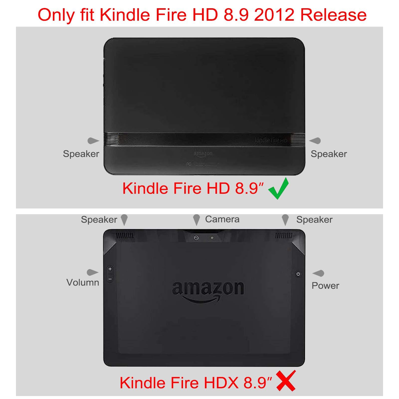 Fintie Fintie Folio Case for Kindle Fire HD 8.9\" - Slim Fit Leather Case with Auto Sleep/Wake for Amazon Kindle Fire HD 8.9 (Will not fit HDX Models) - Shades of Blue