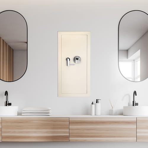 BARSKA Barska Biometric Fingerprint Digital Security Hidden In Wall Safe Between Standard Wall Studs 0.83 Cu Ft - Right Opening