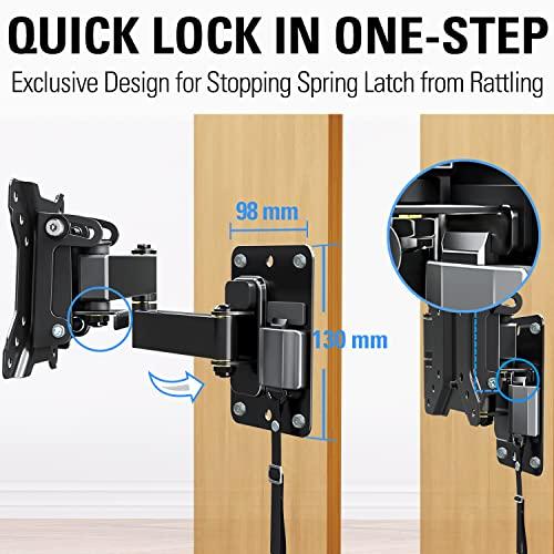 Mounting Dream Mounting Dream Lockable RV TV Mount for Most 10-26 Inch Flat Screen, RV Mount TV Bracket for Camper Trailer Truck Boat, Full Motion RV TV Wall Mount Quick Release Lock, VESA 100x100mm, 33 lbs MD2209