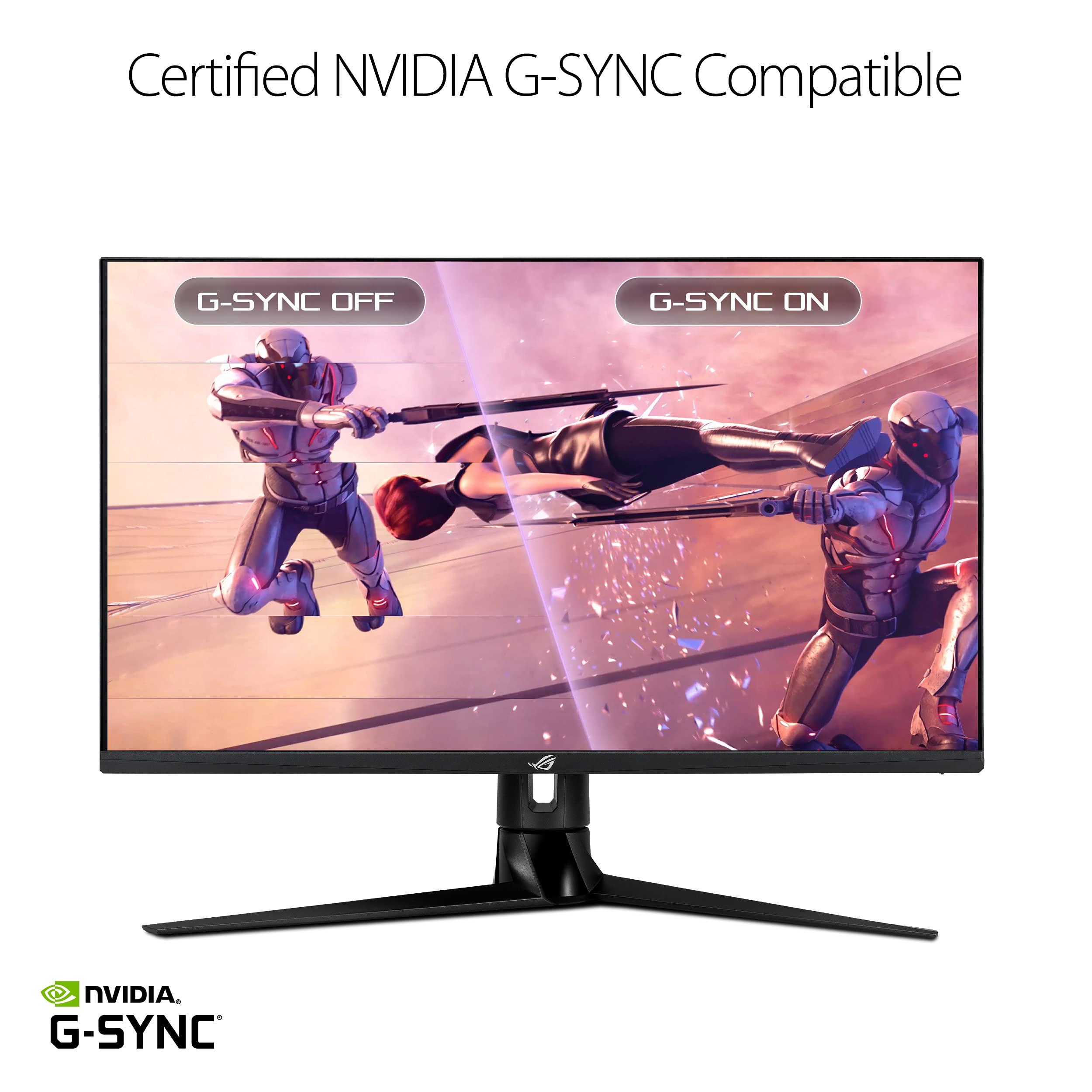 ASUS ASUS ROG Swift PG32UQR 32 4K HDR 144Hz DSC HDMI 2.1 Gaming Monitor - UHD (3840 x 2160), IPS, 1ms, G-SYNC Compatible, Extreme Low Motion Blur Sync, Eye Care, DisplayPort, USB, DisplayHDR 600,BLACK