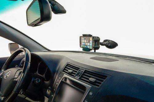ARKON ARKON Mounts Windshield or Dash Car Mega Grip Phone Holder Mount | Universal Phone Fit | Adjustable Angle | Strong Windshield Suction | Compatible with iPhone, Galaxy, Note, Pixel, and more