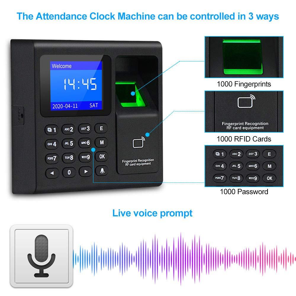 LIBO Smart Home LIBO Complete RFID Access Control System Fingerprint Access Controller Keypad, DC12V / 3A Power Supply Transformer, Electronic Bolt Lock with Exit Button, 125KHz ID Keyfobs for All Type of Doors