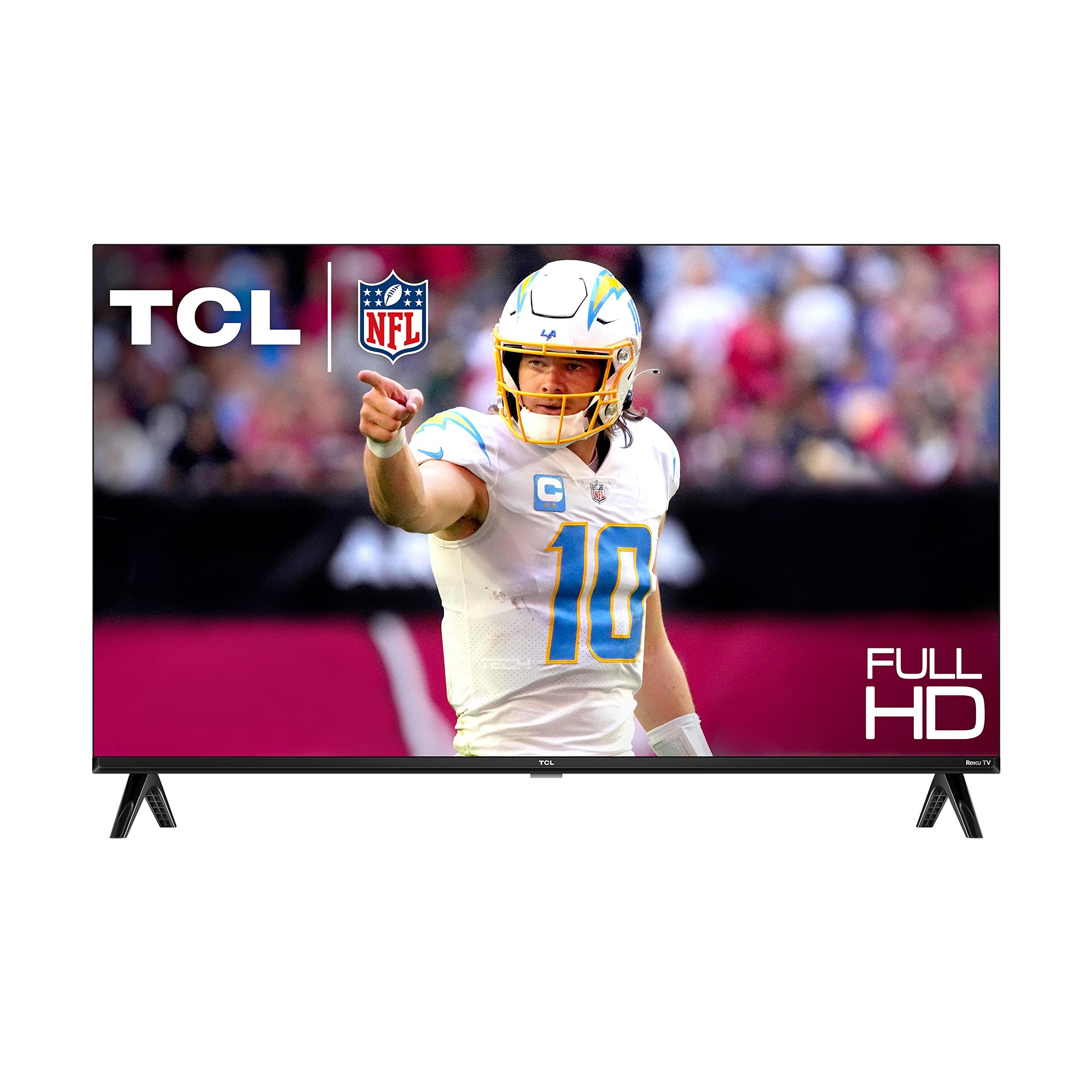 TCL TCL 32-Inch Class S3 1080p LED Smart TV with Roku TV (32S350R, 2023 Model), Compatible with Alexa, Google Assistant, and Apple HomeKit Compatibility, Streaming FHD Television,Black