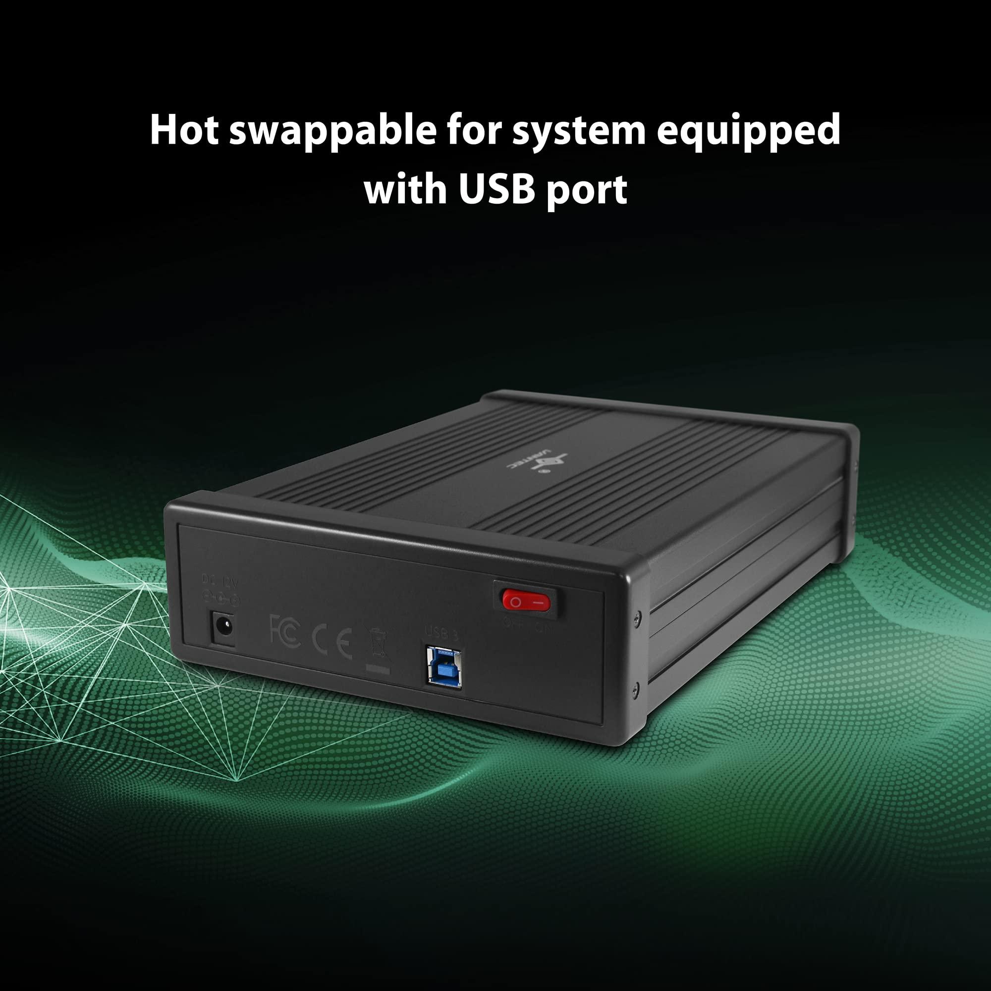 Vantec Vantec NexStar DX2 USB 3.0 External Enclosure Design for 5.25\" Blu-Ray/CD/DVD SATA Drive, Second Generation of DX, No Drivers Needed, Aluminum Alloy (NST-540S3-BK)