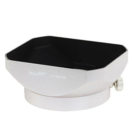 Haoge Haoge LH-M47W Metal Lens Hood Shade for Olympus M.ZUIKO Digital ED 12mm f2 12 2 Lens Replaces LH-48 Silver
