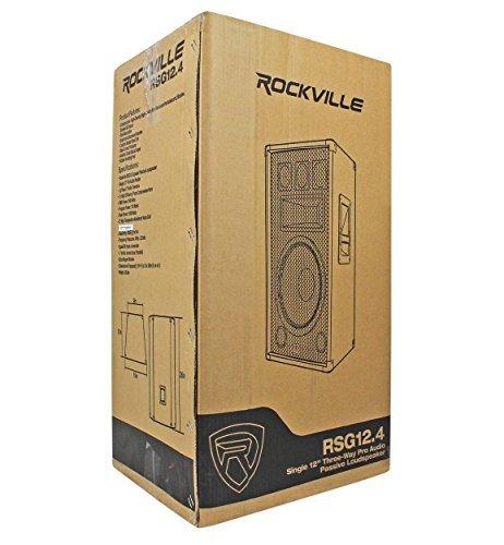 Rockville Rockville (2) RSG12.4 12 3-Way 1000 Watt 4-Ohm Passive DJ/Pro Audio PA Speakers