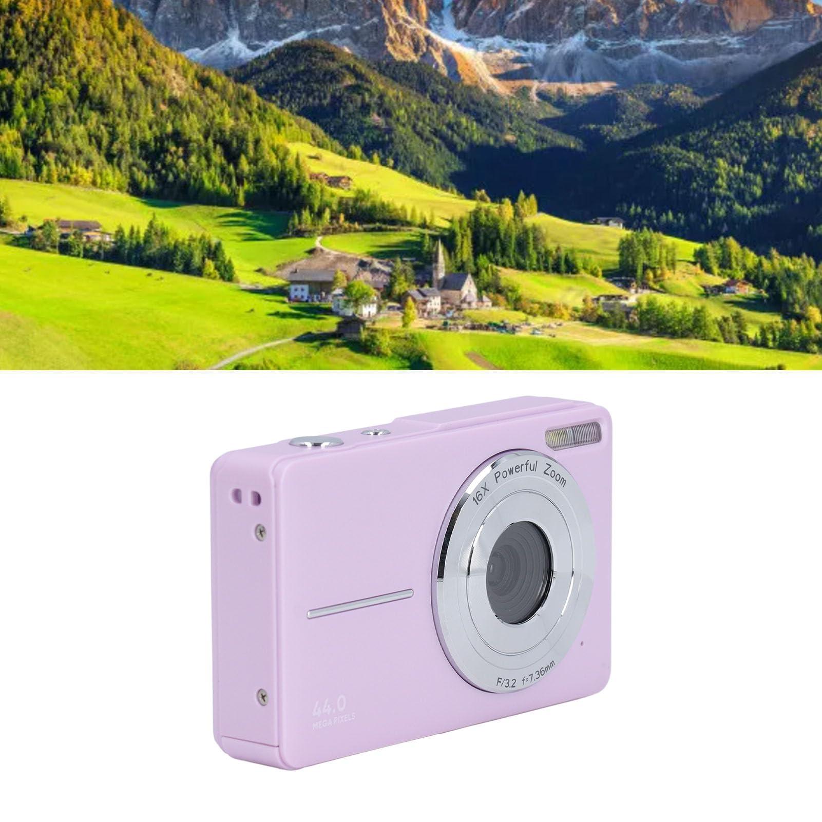 Sanpyl Digital Camera, FHD 1080P 44MP Autofocus Vlogging Camera with 2.5in IPS HD Screen, 16X Digital Zoom, Anti Shake Compact Small Vedio Camera for Boys Girls Kids ()