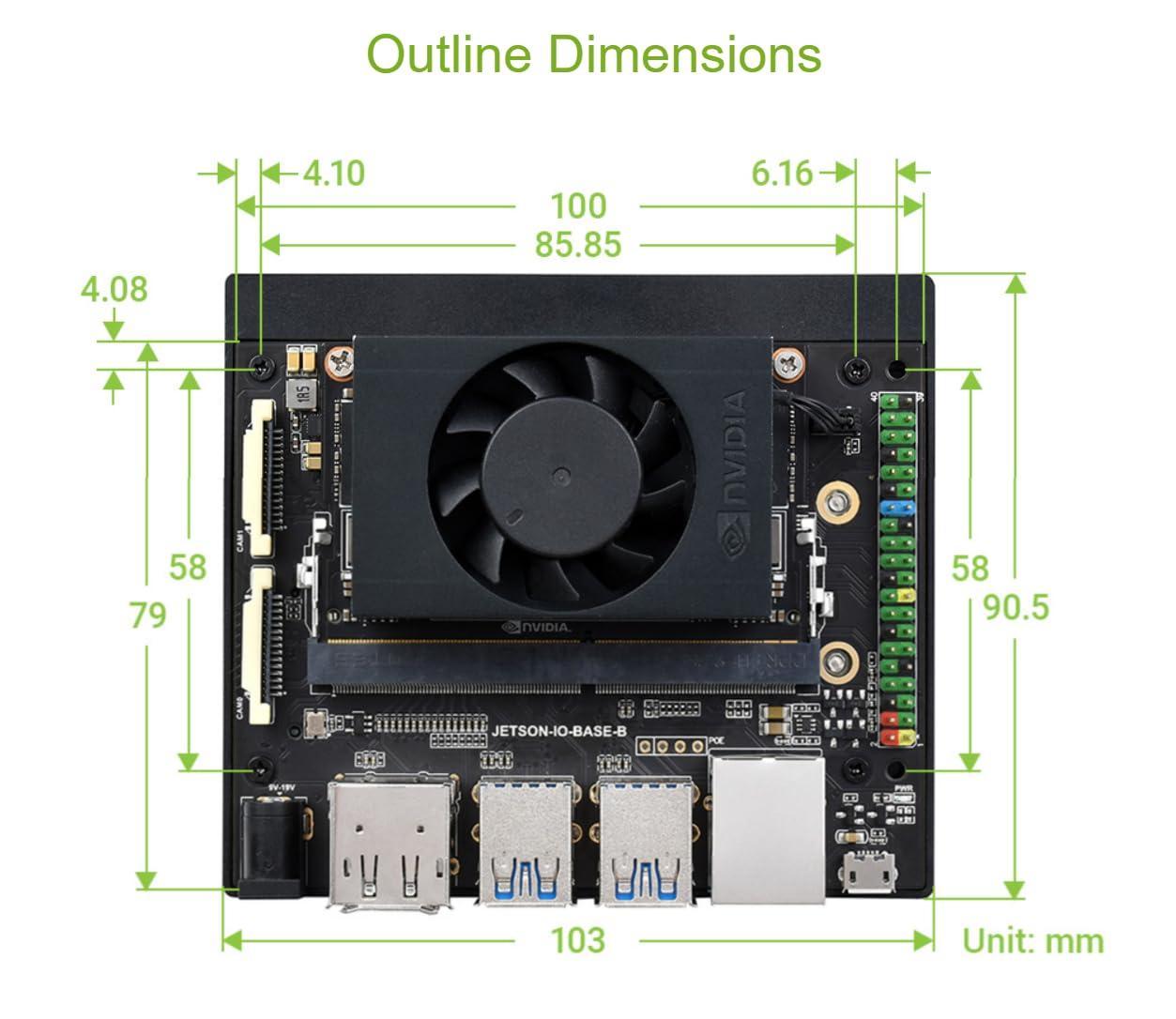 TUOPUONE TUOPUONE Jetson Xavier NX AI Development Board Waveshare NX Development Board Based on Jetson Xavier NX JETSON-XAVIER-NX-16G-DEV-KIT