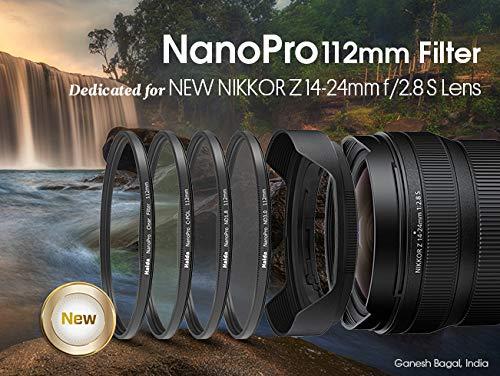 Haida Haida NanoPro 112mm MC ND64 Filter ND 1.8 64x 6 Stop Neutral Density Compatible with Nikon NIKKOR Z 14-24mm f/2.8 S Lens HD3294-112
