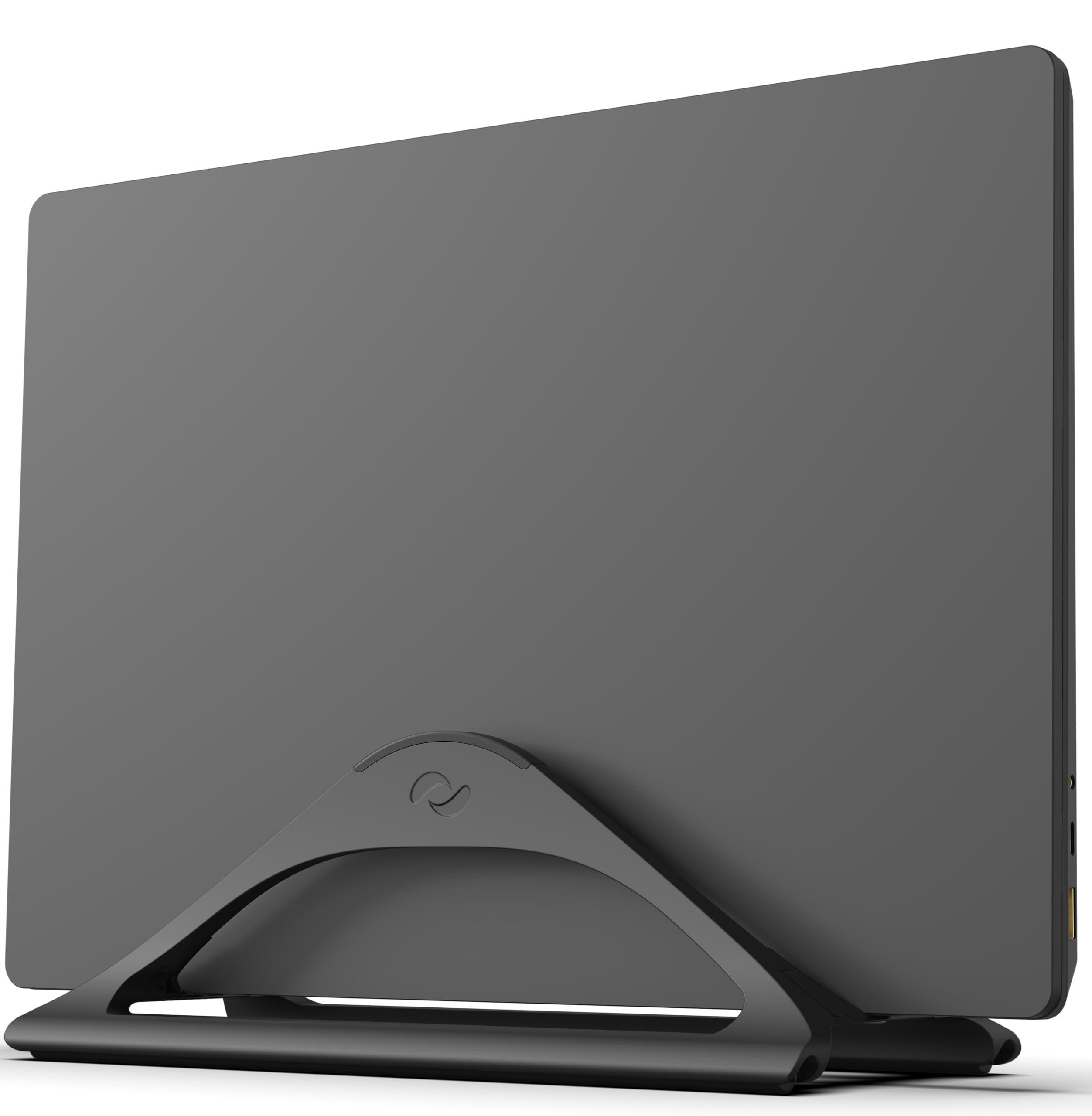 HumanCentric HumanCentric Vertical Laptop Stand for Desks (Matte Black) | Adjustable Holder to Dock Apple MacBook, MacBook Pro, and Other Laptops to Organize Work & Home Office
