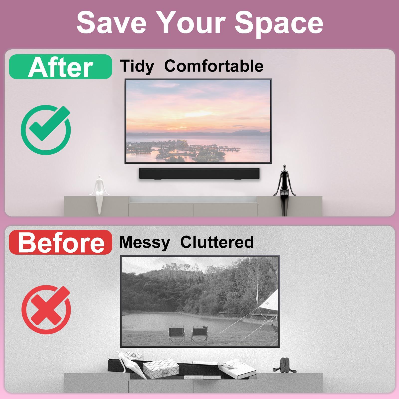 ECLINK ECLINK Black Mounting Wall Bracket Compatible with Bose WB-300 Sound Touch 300 Soundbar Soundbar 500 Soundbar 700 Soundbar 900 Speaker