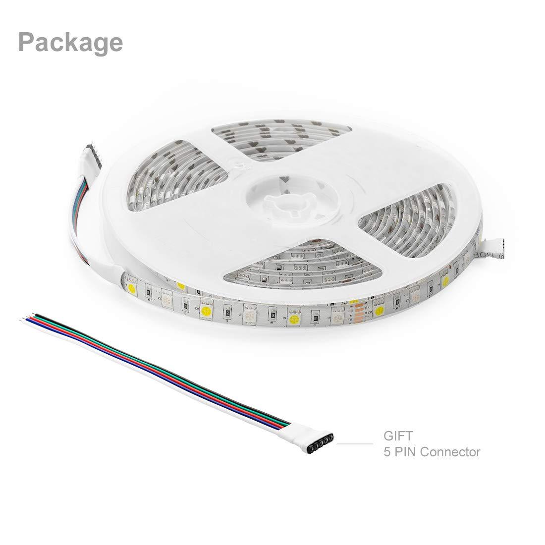 BTF-LIGHTING BTF-LIGHTING 5050 RGBW RGB+Warm White(2700K-3000K) 150RGB+150White LED Tape Light 5m 16.4ft 60LED/m Multi-Colored IP65 10mm Width FPCB DC12V for Bedroom Home Decoration(No Adapter or Controller)