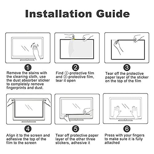 TYRHMY 65 Inch TV Anti Blue Light Screen Protector - Anti-Glare/Anti-Scratch Film for LCD, LED, 4K OLED & QLED HDTV Displays,39" 856 * 478