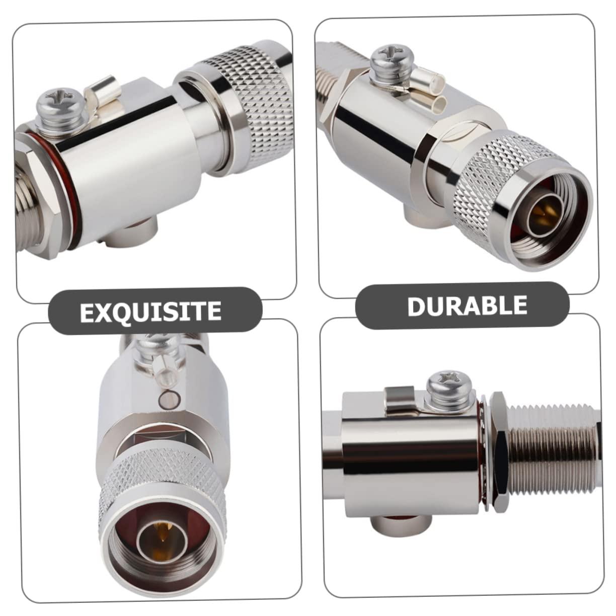 Homoyoyo Homoyoyo Coax Cable Surge Protector Outdoor Protection n Male to n Female Arrestor Protector