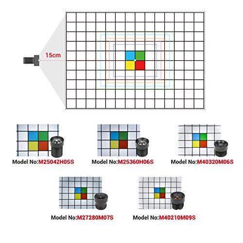 Arducam Arducam M12 Lens Kit, Low Distortion M12 Mount Lenses for Arduino and Raspberry Pi Camera