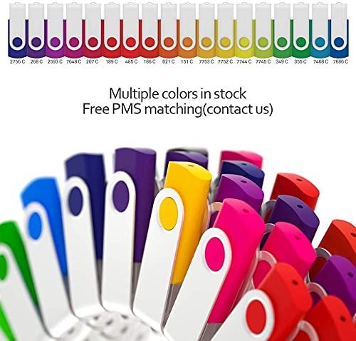 MEINAMI MEINAMI Customized USB Flash Drive in Box Thumb Drive Personalized Memory Stick 2GB 25 PCS