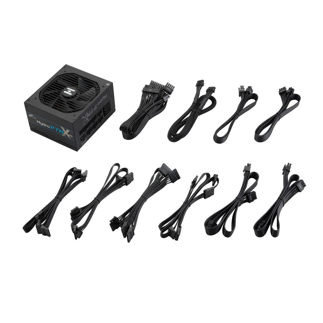 FSP FSP Hydro PTM X PRO 850W Power Supply, 80 Plus Platinum, ATX 3.0/PCIe 5, Full Modular (HPT3-850M-GEN5)