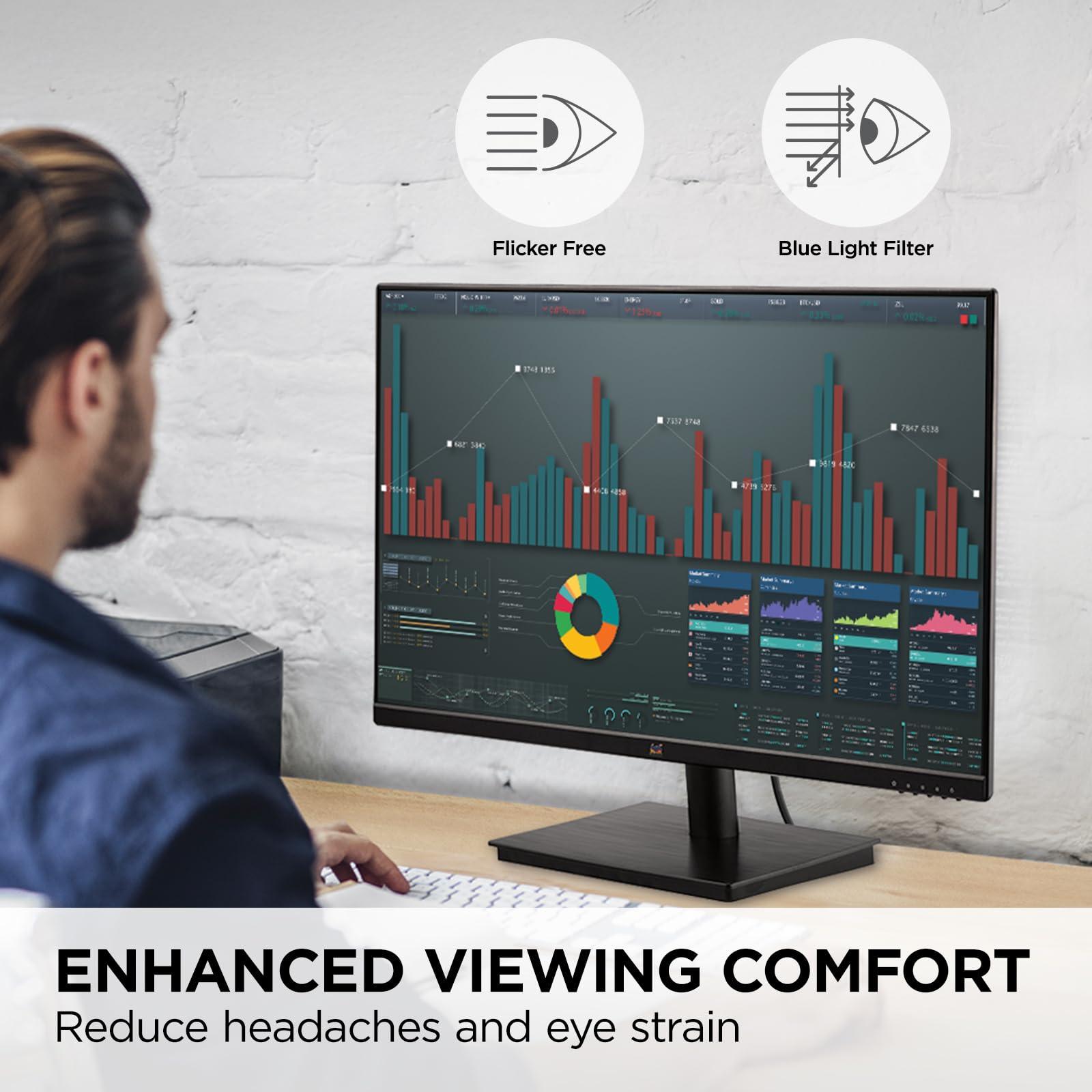 ViewSonic ViewSonic VA2709M 27 Inch IPS Full HD 1080p Monitor with 100Hz, Thin Bezels, Eye Care, HDMI, VGA Inputs for Home and Office