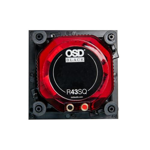 OSD Black OSD Black R43 in-Ceiling 4\" Speaker, Square Grill, Small Aperture, 100W Full-Range 2-Way (Single)