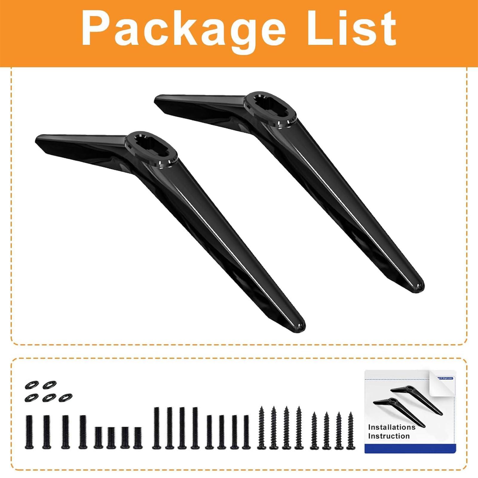 Yaotieci Base Stand Compatible with Onn Roku TV, Only for Onn Roku TV Models Listed, 100005395 100068372 100018254 100007147 100012586 with Screws and Instruction, Please Check Before Purchase