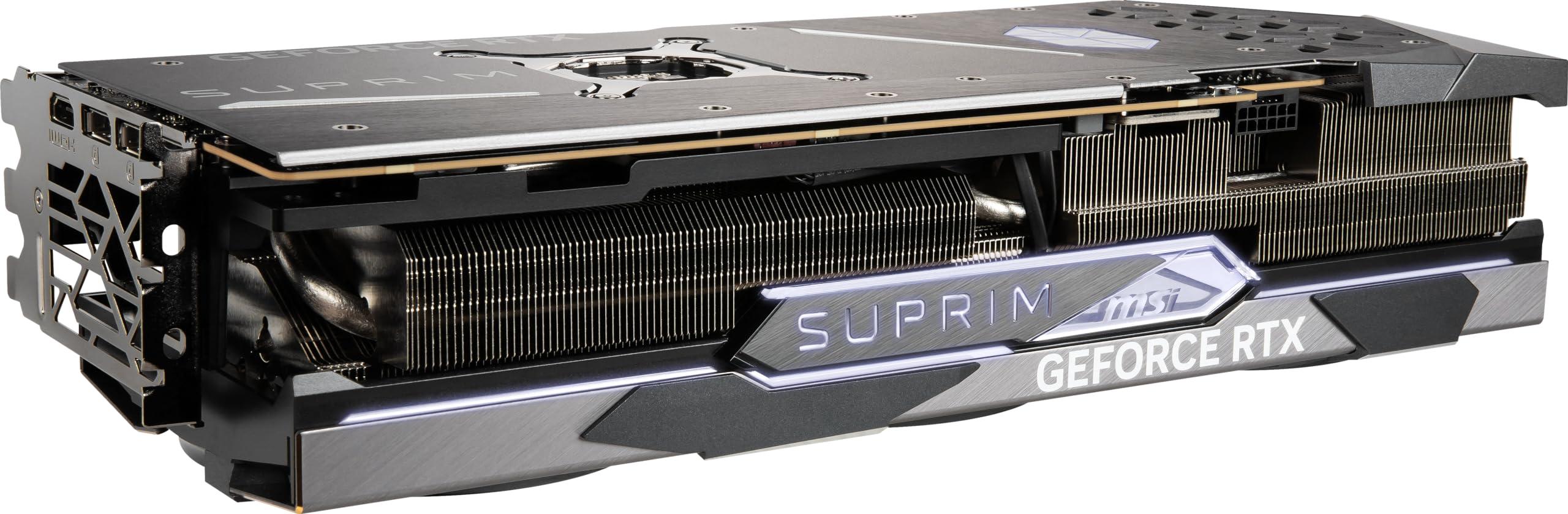 MSI MSI Gaming RTX 4080 Super 16G SUPRIM X Graphics Card (NVIDIA RTX 4080 Super, 256-Bit, Extreme Clock: 2655 MHz, 16GB GDRR6X 23 Gbps, HDMI/DP, Ada Lovelace Architecture)
